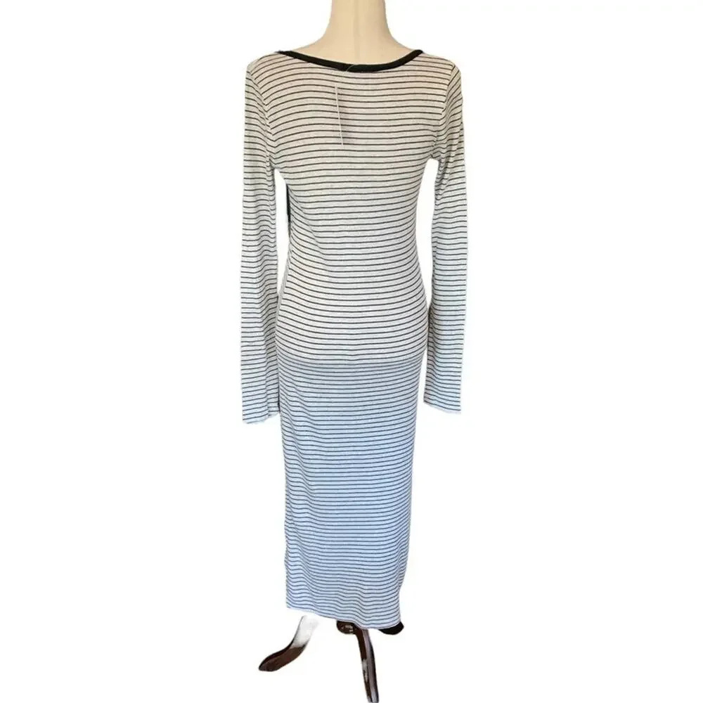 LA Made maxi dress Henley type.‎ Long sleeve. Longer in back size medium - Picture 3 of 8